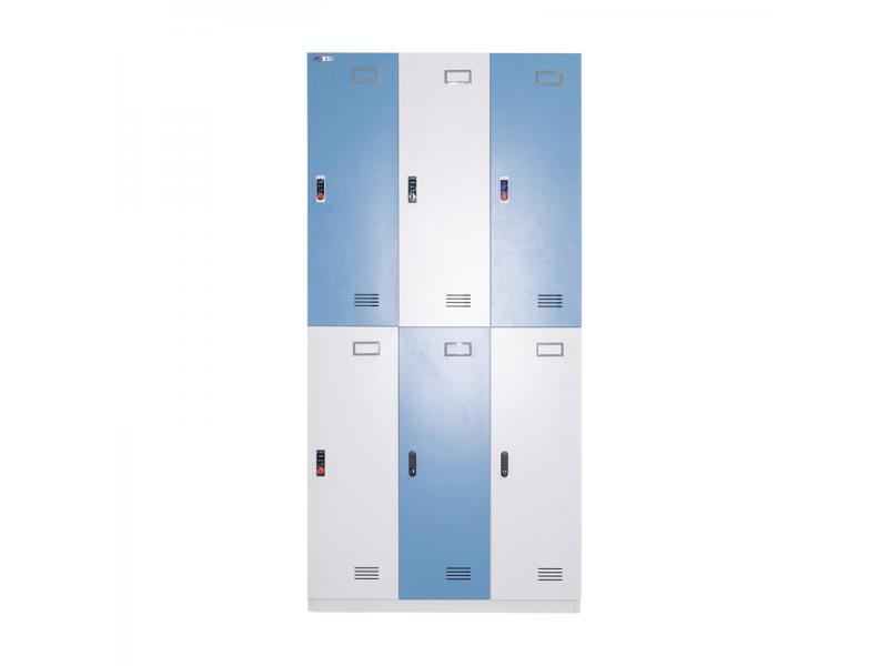 Hot Sale Customized Metal Locker Cabinet 6 Door Small Box Steel Lockers