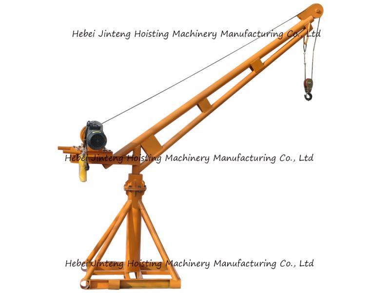 100-1000kg Construction Equipment Small Size Mobile Wheel Electric Lifting Arm Crane for Sale 100kg-