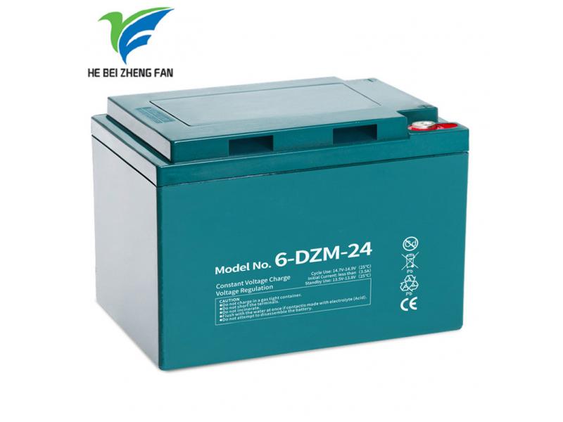 Zhengfan Battery 6-DZM-24 12v 24ah E-bike  Lead Acid Storage Battery 