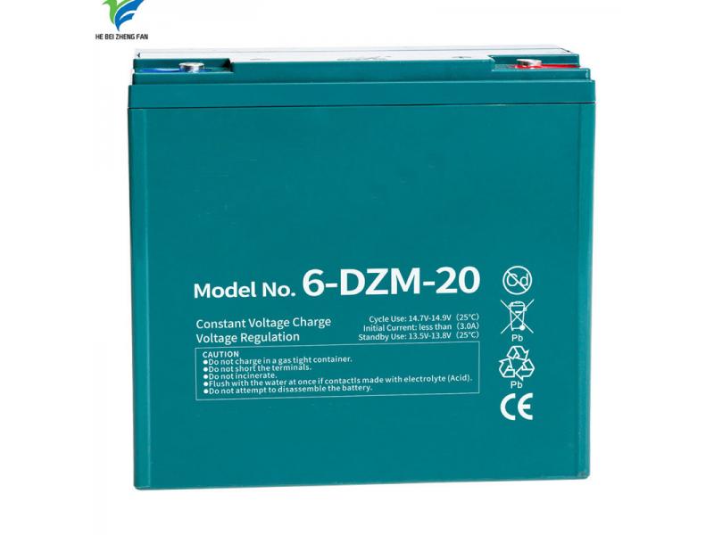 6-DZM-20 12v 20ah Lead Acid Electric Bike Battery 