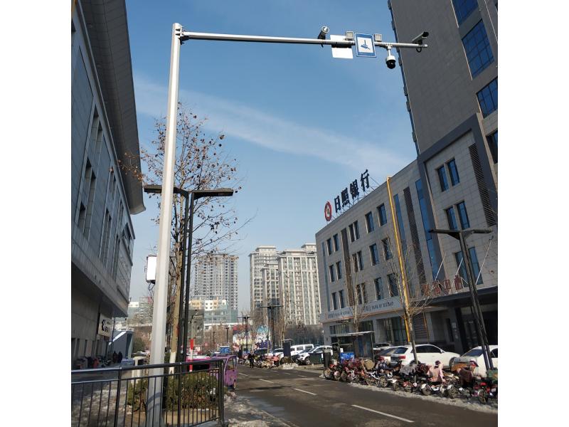 Galvanized Steel Traffic CCTV Monitor Camera Poles