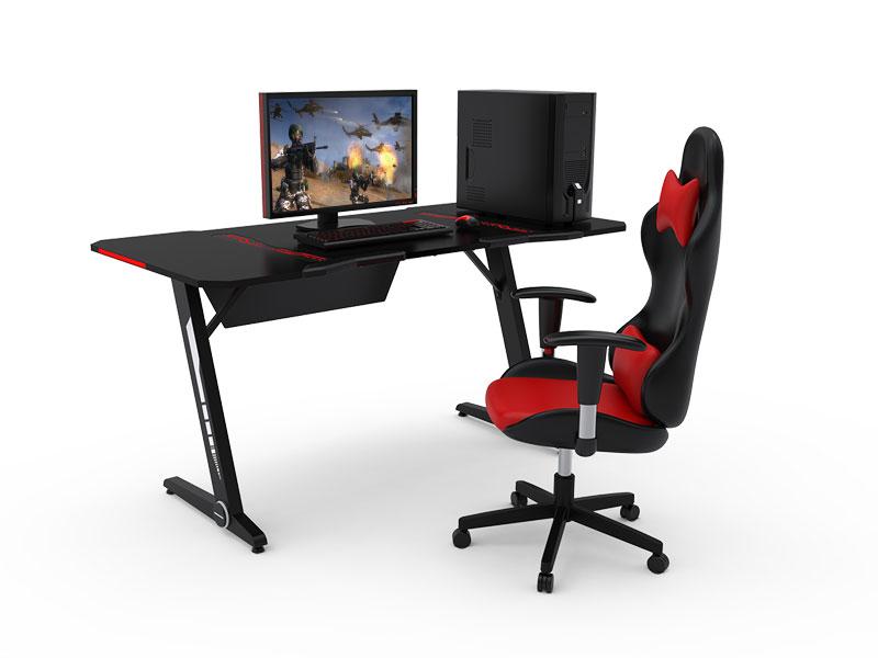 Gaming Table New Design PC Gaming Desk for E-sport with RGB Light