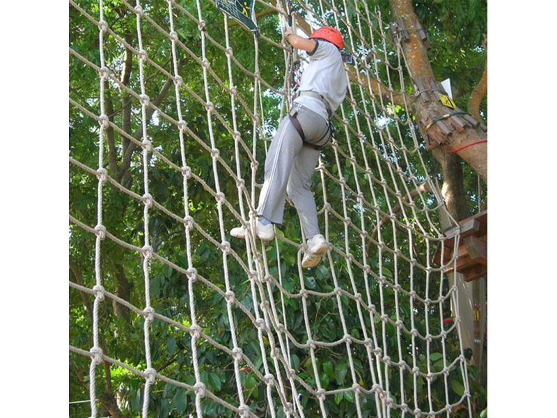 Cheaper Playground Hemp Rope Climbing Cargo Net  