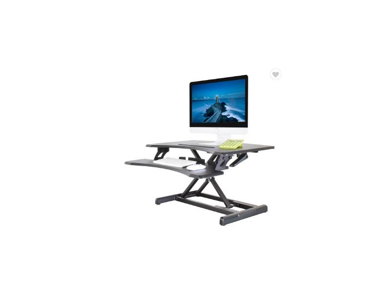 Portable Cheap Folding Adjustable Large Office Computer Desktop Workstation Sit Stand Desk JN-SD33 