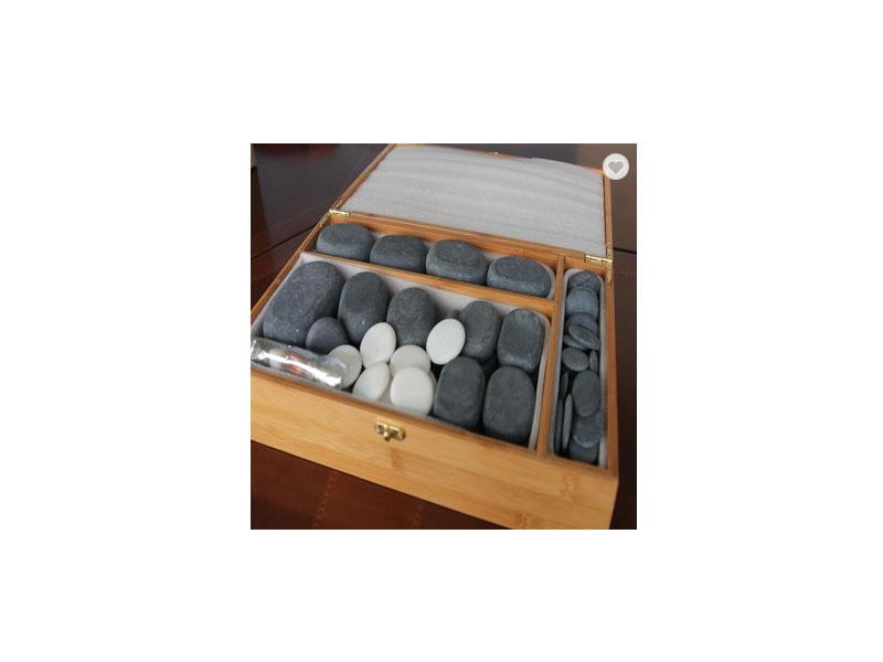 Body Relax Massage Stone Set with Bamboo Box High Quality Good Price 