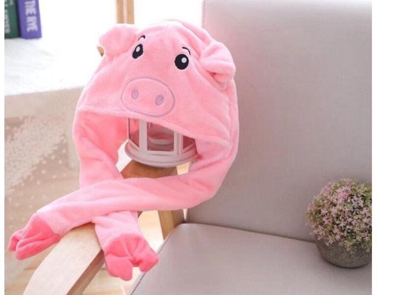 Pinch Airbag Lovely Cute Gift Adult Baby Anima Animal Plush Hat 