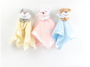 Soft Plush Teething Durability Fabric Security Blanket Baby 