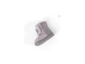 New Design Wholesale Baby Boots Plush Grey Baby Girl High Boots Winter 
