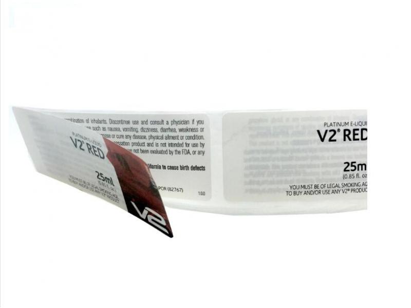 Professional Custom OEM Essential Oil Vape E-cigarette Printing Label E-cigarette Sticker 