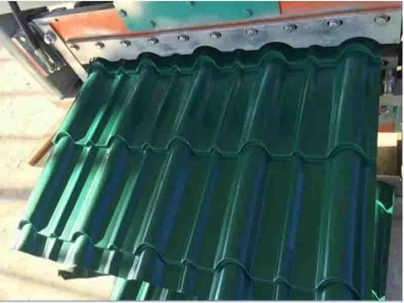 Export Standard Color Steel Roof Tile Cold Bending Roll Forming Machine