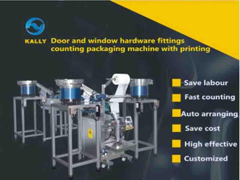 Door and Window Hardware Fittings Counting Packaging Machine with Printing
