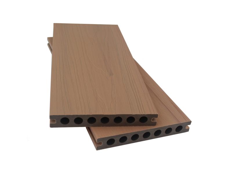 Hollow Plastic Wood Capped Composite Deck Board Co-extrusion Wpc