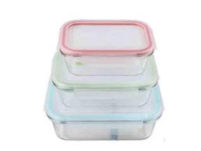 Borosilicate Glass Lunch Box Food Container Meal Prep Container