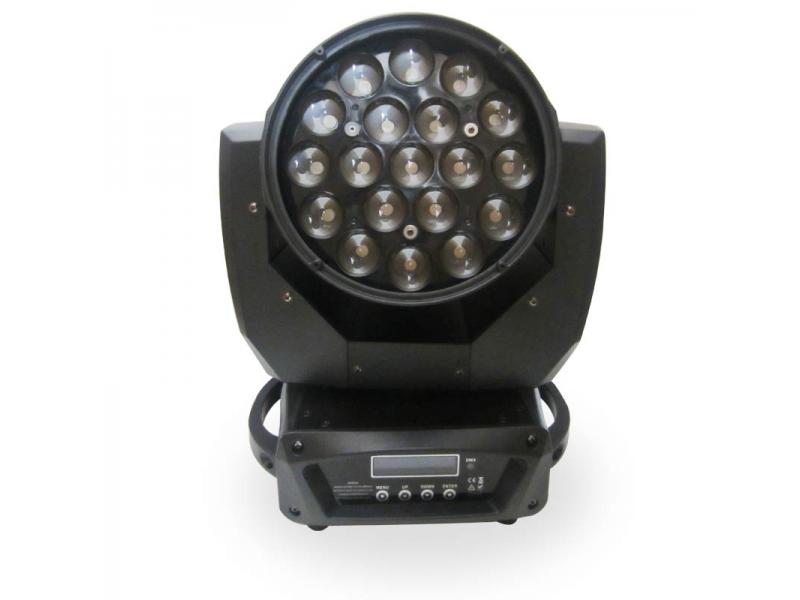 19x12W Rgbw LED Zoom Moving Head Light Dj Equipment 