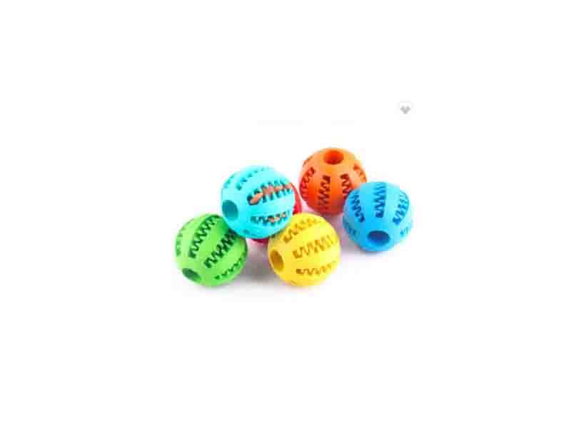 Rubber PET Cleaning Balls Toys Ball Chew Toys Tooth Cleaning Balls Food Dog Toy Made in China 