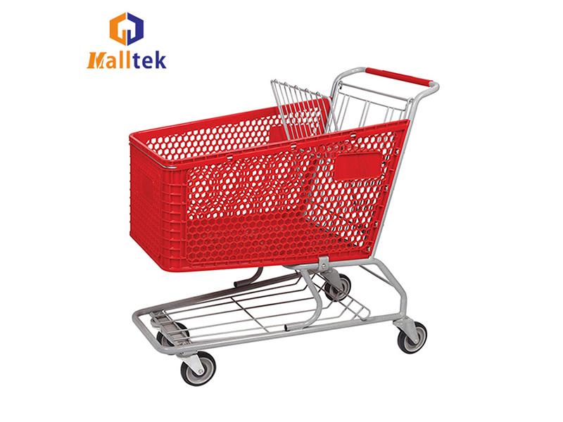 CE Certification Hdpp Material Supermarket Plastic Shopping Trolley