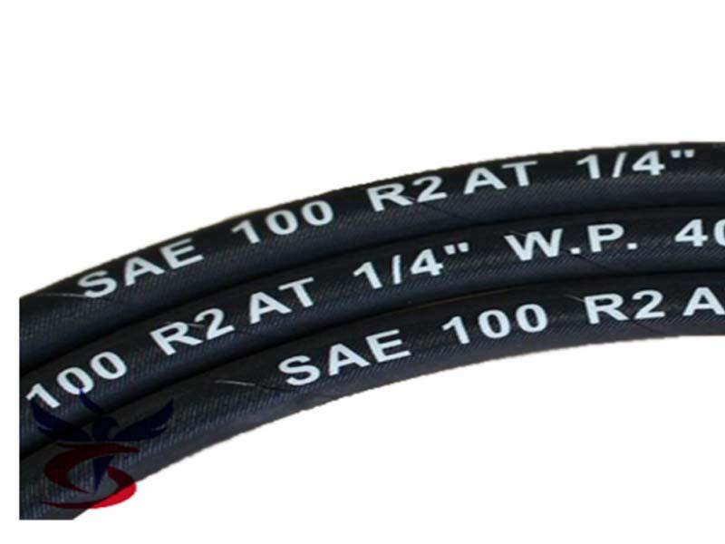 Sae 100 R2at Wire Braided Hydraulic Hose