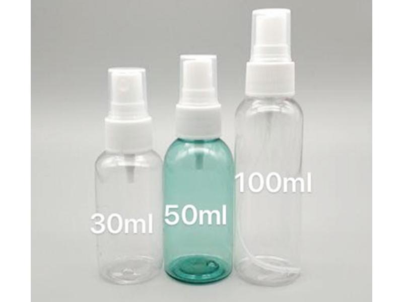 30ml 50ml 60ml 100ml PET Cosmetic Bottle with Sprayer Pump
