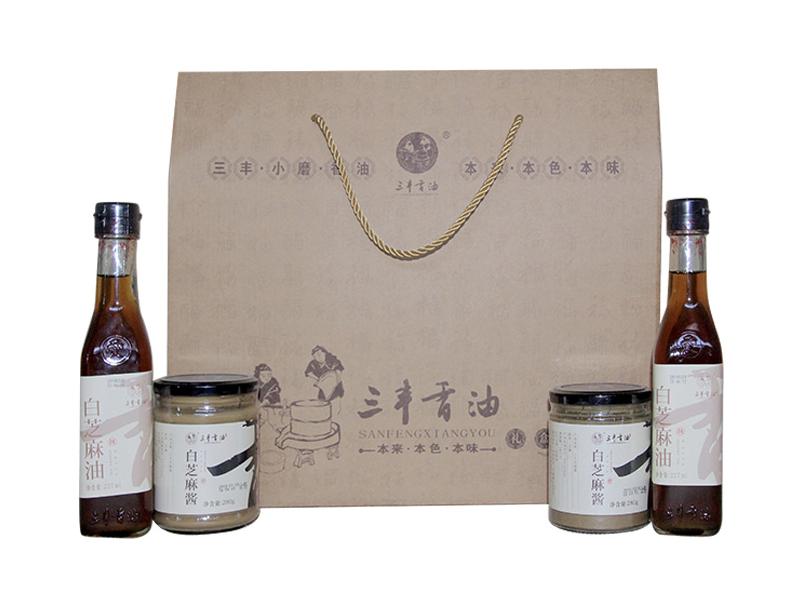 Sanfeng Sesame Oil Sauce Gift Package 2(White Sesame Product)