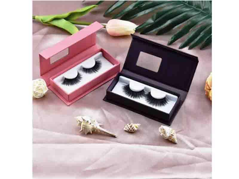 3D Faux Mink Silk Eyelashes Private Label Custom Eyelash Packaging Logo Wholesale Strips Eyelashes 
