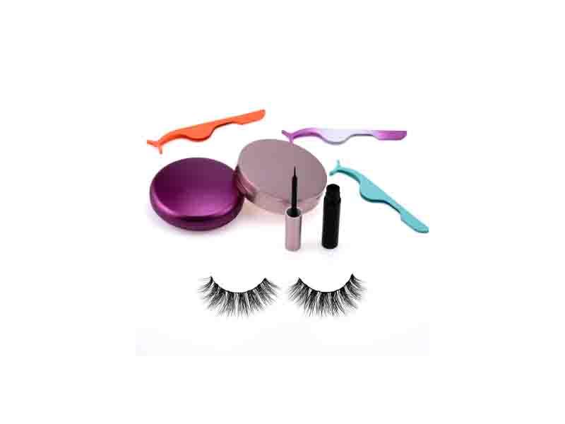 3D Magnetic Professional Eyelashes Eyeliner Private Label Magnetic Eyelashes Bulk Eyelash Curler Kit