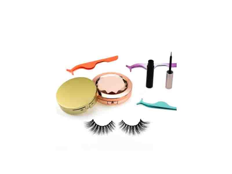 Best Magnetic Eyelashes Private Label Mink High Quality False Magnetic Eyelashes Liner Set 