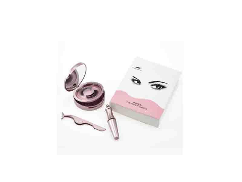 Magnetic Eyelashes with Tweezer Magnetic Eyeliner 6 Magnets Faux Mink Eyelashes 3D Private Label Ful