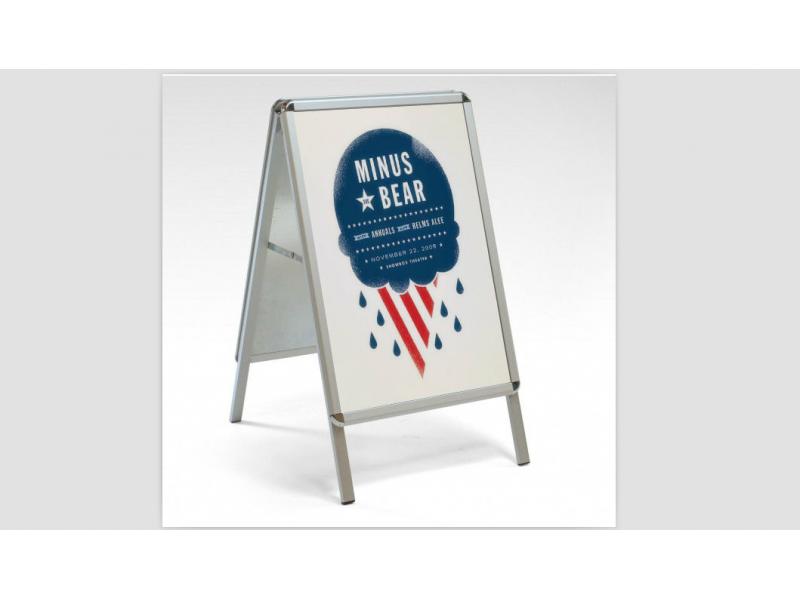 Foldable Advertising Board Snap On Aluminum A Frame Sign B2 