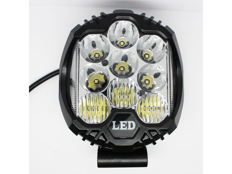 Waterproof 5 Inch 90W Flood Spot Dual Side Shooting LED Driving Light  Offroad Fog Lighting for Car 