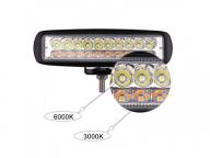 12v 24v Spot Flood Combo Dual Color LED Work Light Bar for Offroad LED Work Lamp for Car Truck Tract