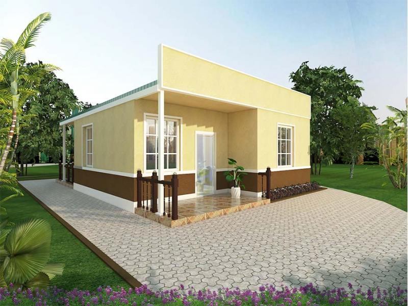 3E Prefab House-two Bedrooms Energy Conservation  Environmental Protection and Easy Assembled House