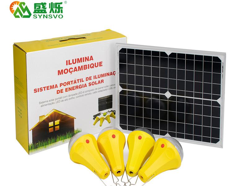 High Lumen Solar Light Factory Price Solar Power System with 4lamp