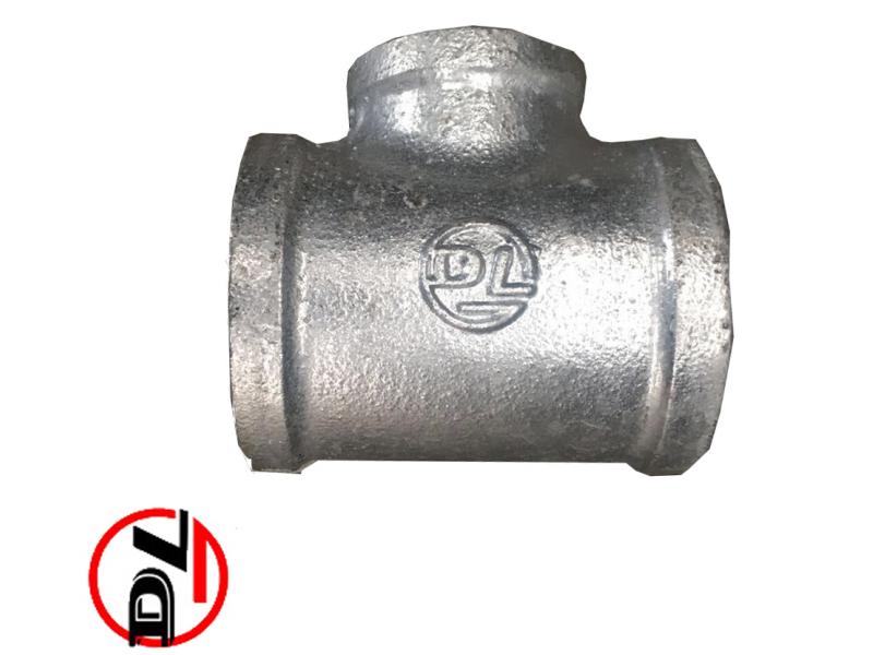 Galvanized Malleable Iron Pipe Fittings Reducing Small Middle Tee