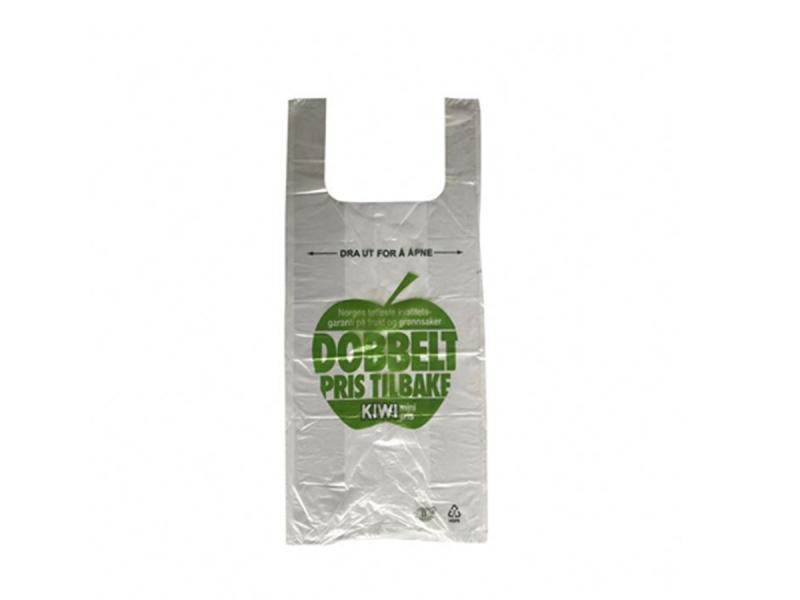 Corn Starch Biodegradable Supermarket T Shirt PE Plastic Bag