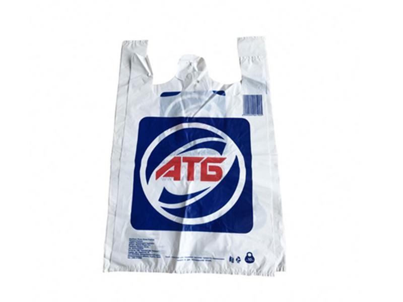 Cheap Plastic Custom Print Packing T Shirt Carry Bag