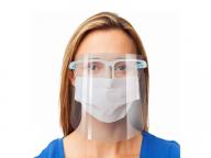 Safety Face Shield Reusable Goggle Shield Wearing Glasses Face Visor Transparent Anti-Fog Layer Prot