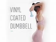 Fitness Gym Basic Equipment Vinyl Coated Dumbbell