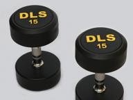 Rubber Coated Dumbbell with Logo Gym Weight Lifting Round Head Dumbbell