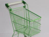 Combination of Steel Plastic Child Supermarket Shopping Trolley