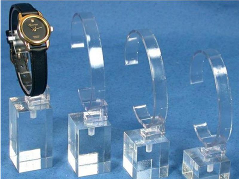 4 Watch Stands Acrylic Showcase Riser Jewelry Display