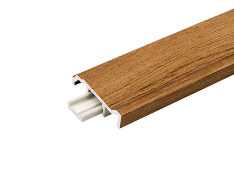 Waterproof Interior Wood Grain PVC Baseboard Moulding