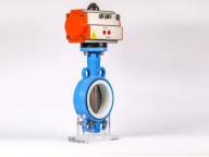 PN10 Wafer Ductile Iron Butterfly Valve with Pneumatic Actuator