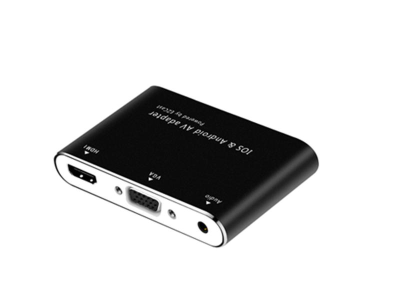 Multi-function Smart Transfer Box USB2.0 Mirco5P USB TO HD VGA Adapter