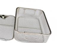 High Quality Stainless Steel Wire Mesh Basket /Sterilization Basket with Cover