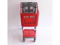 220L Factory Direct Sale Wholly Plastic Supermarket Trolley