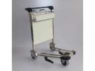 3 Wheels Aluminum Alloy Functional Airport Trolley Cart with Brake