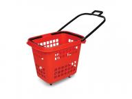 Supermarket Plastic Foldable Small Shopping Basket with Handle