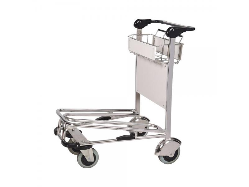 Half-size New Style Stainless Steel Airport Luggage Trolley