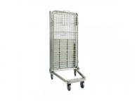 Heavy Duty Rigid Rolling Collapsible Wire Cage Container with Caster