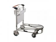 Two Layers Hand Pull Luggage Load Airport Service Trolley